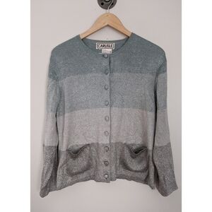 Vintage Carlisle Ombre Silk Metallic Cardigan